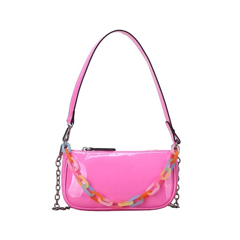 Sac à main de luxe et sac à main femmes sac Mini embrayages en cuir couleur bonbon bandoulière sacs à bandoulière femmes petits sacs à main femme Bolsos: Pinnk shoulder bag
