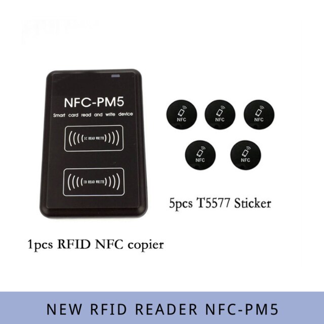 Nfc -pm5 salauksen purku kopiokone rfid kulunvalvonta kortinlukija  s50 uid älysirukortin kirjoittaja icid taajuus kopiokone: Frpm 5- puku 5