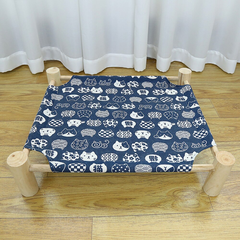 Hamaca de mascota desmontable, producto para mascotas, tumbona perezosa para perros, cachorro, gato, alfombrilla, cojín, casa de gato, animales, sofá, gato, accesorios para cama: Blue Triangle