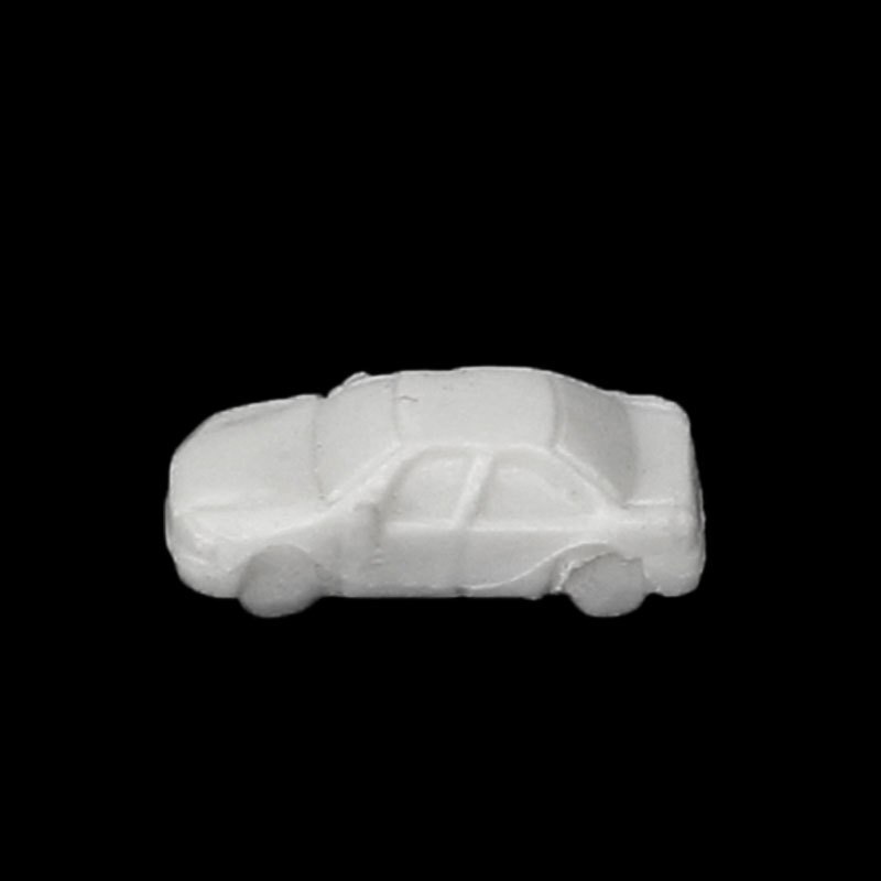 1:250-500 Scale DIY ABS Plastic Model Miniature White Car For Vehicle Building Landscape Street Scene