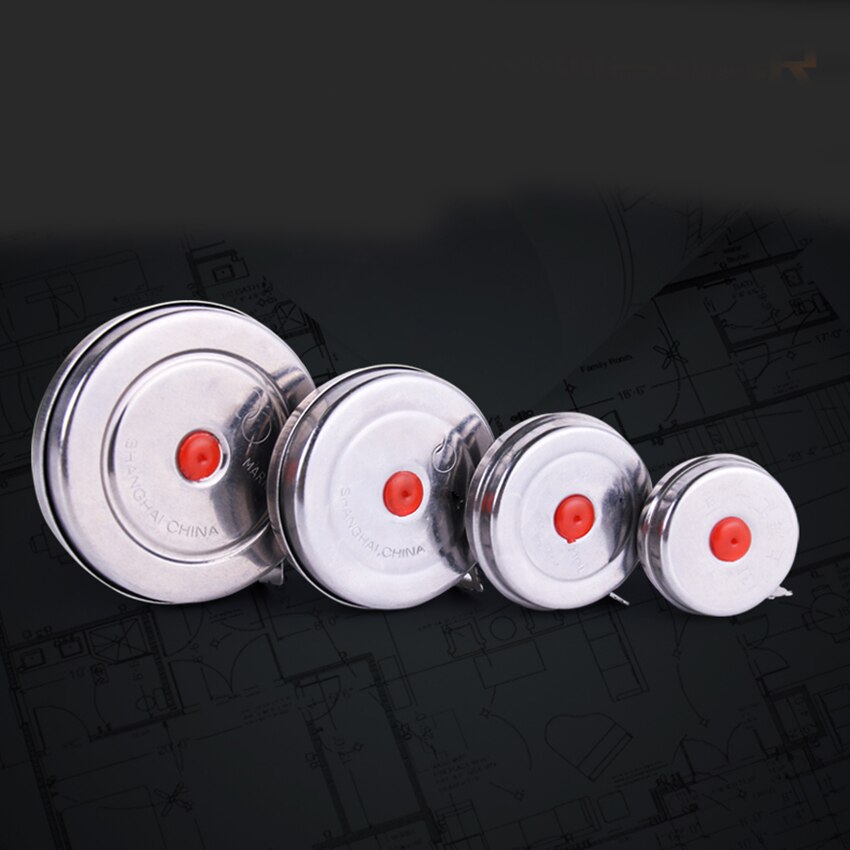 1/2/3/5 Meter Stainless Steel Tape Measures Metric High Precision Measurement Household Round Measuring Tools