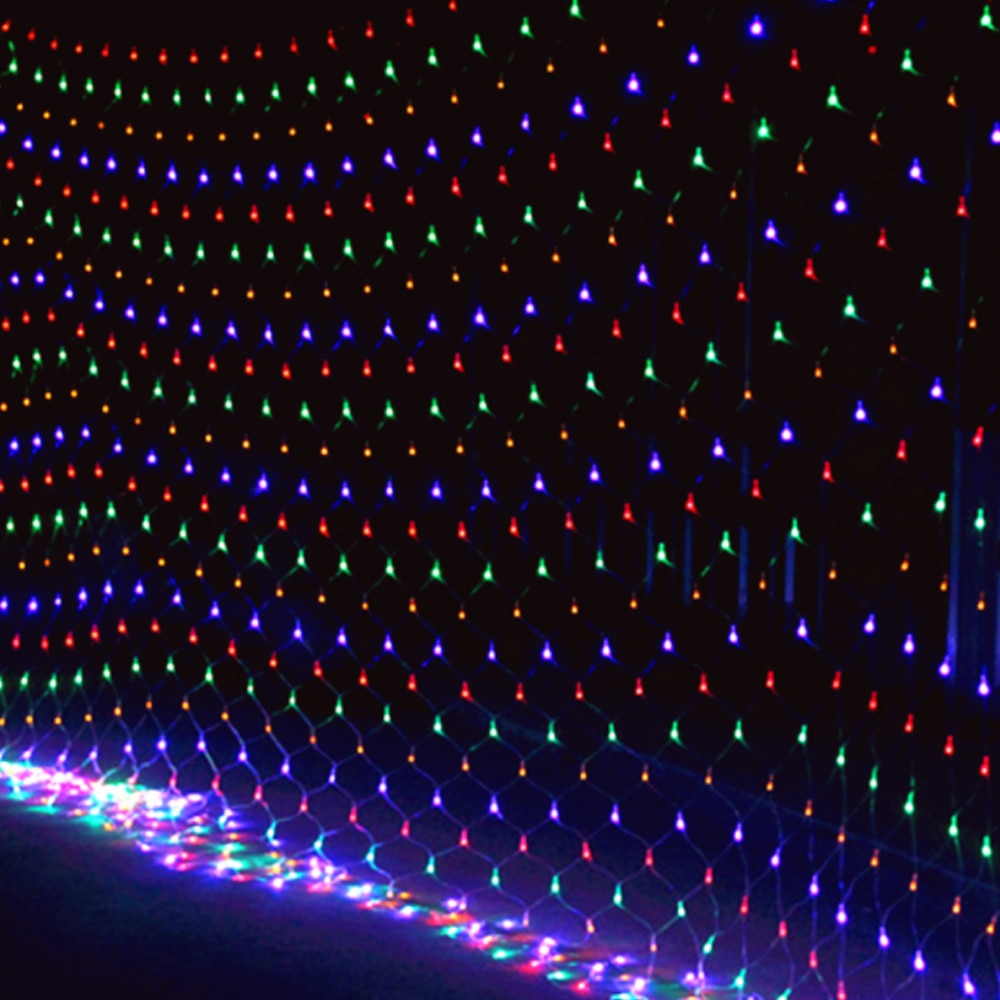 2x2M 3x2M 4x6M LED Net Mesh Fairy String Light Garland Window Curtain Christmas Fairy Light Wedding Party Light