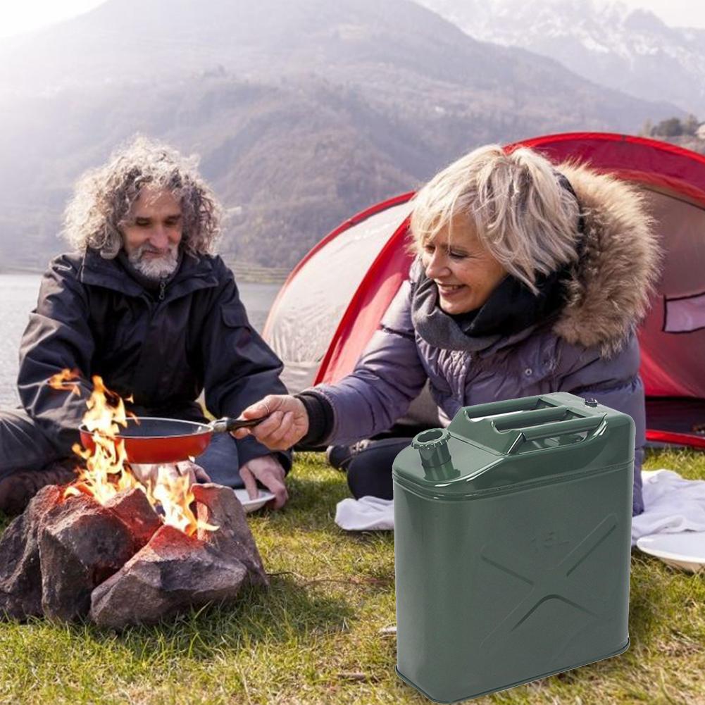 Portable Car Motorcycle Off-road Petrol Cans Spare Oil Storage Leak-proof Fuel Tank Gasoline Bucket Can Oil Drum 5/10/15/20L