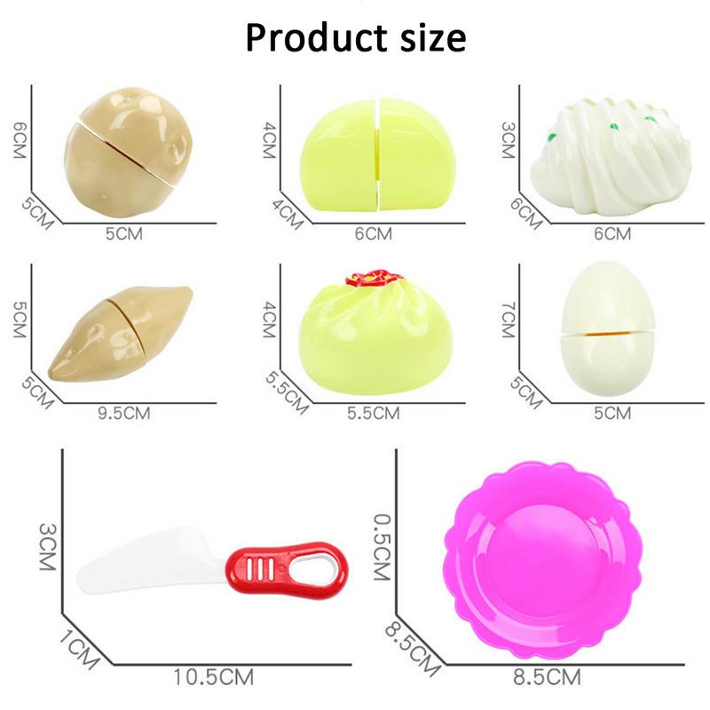 16pz in Miniatura Cibo Cucina Giocattolo impostato Giochi Di Imitazione tariffa Casa del gioco di Simulazione di stile Cinese di cottura Spuntino Giocattoli Educativi per La Ragazza Del Capretto