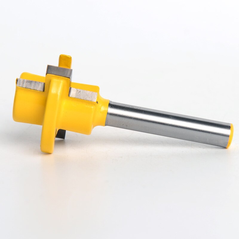 2 Stuks 6Mm 6.35Mm Schacht T-Slot Vierkante Tand Tenon Frees Carving Mes Frezen Voor hout Tool Houtbewerking