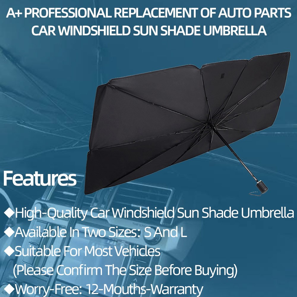 Auto Voorruit Uv Cover Zonnescherm Parasol Voor Meest Voertuig Warmte Isolatie Voorruit Paraplu Opvouwbare Interieur Bescherming
