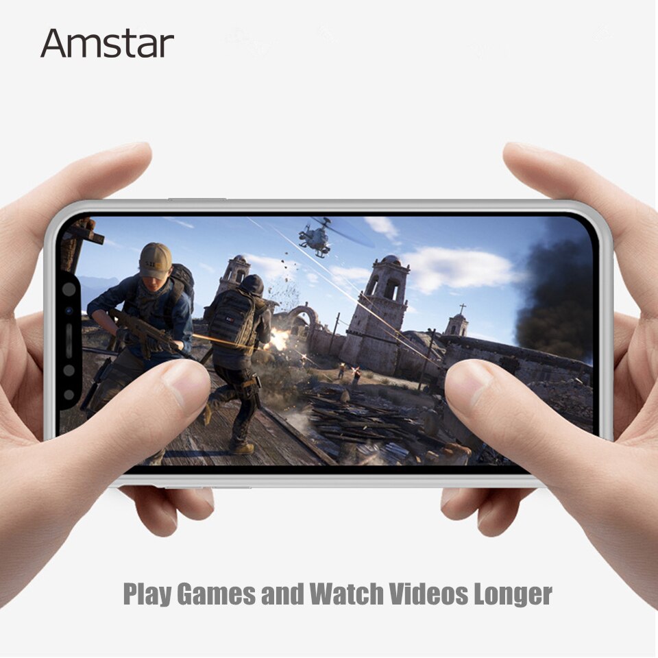 Amstar odporny na wstrząsy futerał na ładowarkę do iPhone 12 Pro Max 12 Mini Powerbank Case zewnętrzny zestaw do ładowania baterii