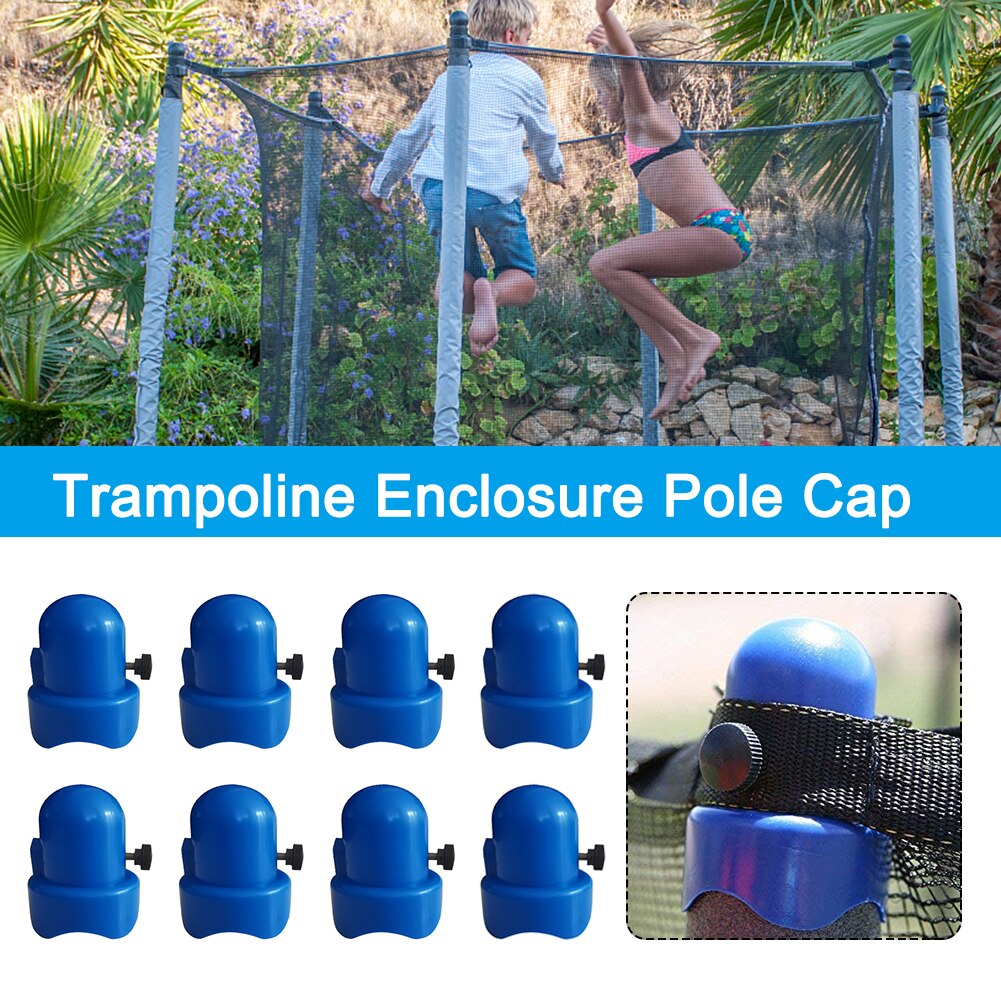 Met Schroef Duim Praktische 1.5Inch Diameter Direct Fit Verbinding Attachment Installeren Trampoline Behuizing Pole Cap Effen Pp