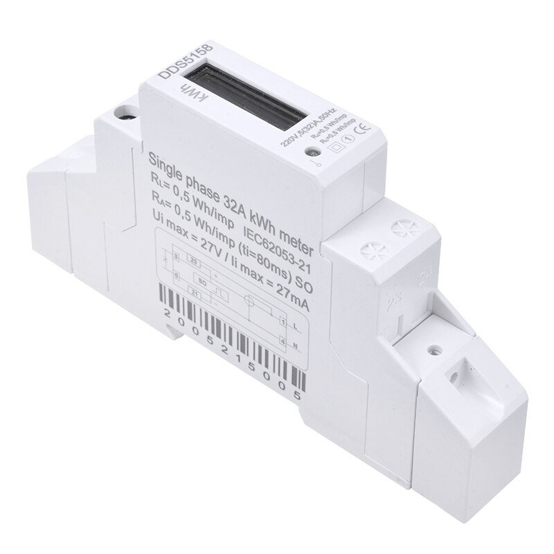 220v AC Digital LCD Energy Meter Wattmeter Wattage Electricity Kwh Power Meter Measuring Outlet Power Analyzer