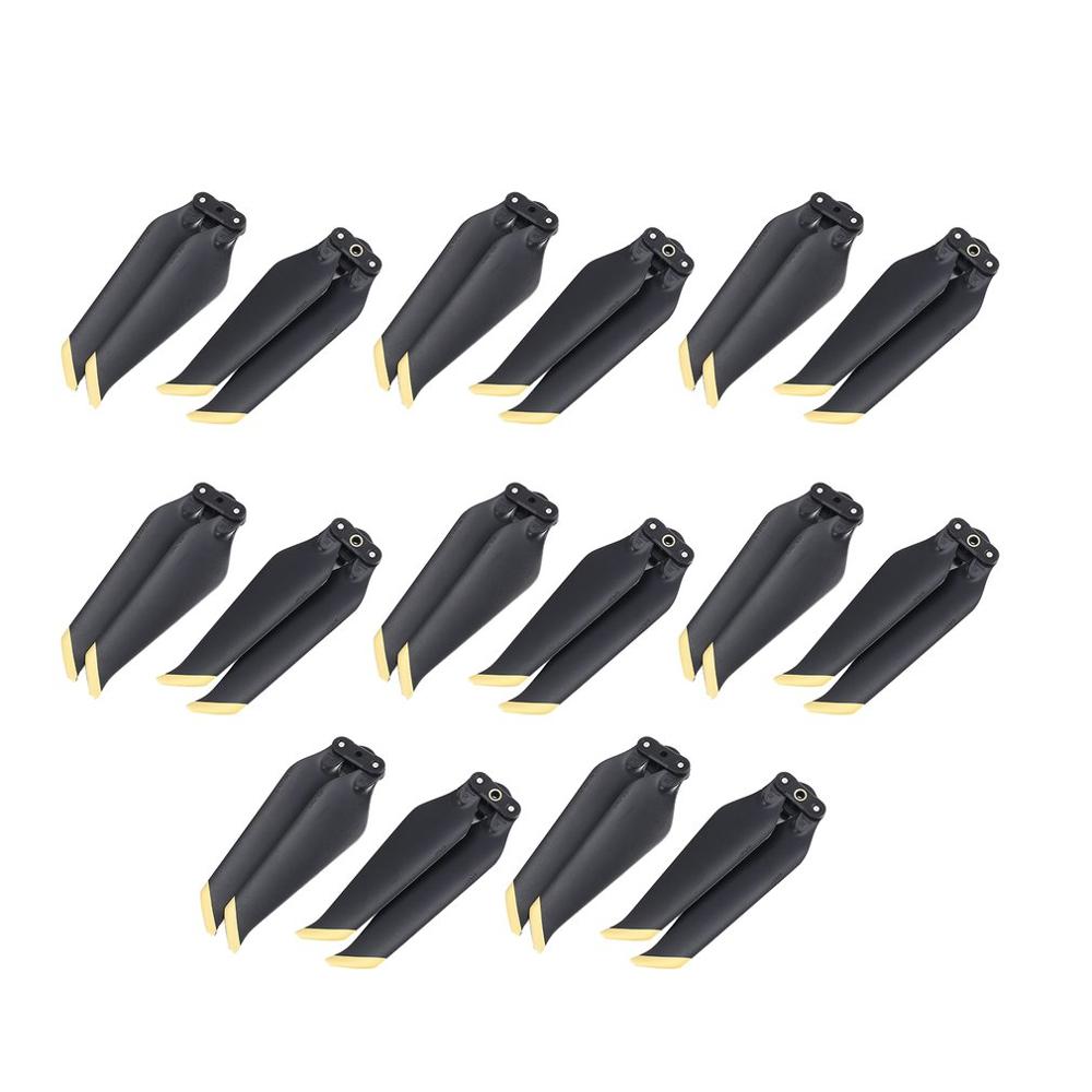 Bolsa de almacenamiento con de concha para Mavic 2 Estuche de transporte, con hélice de poco ruido 8743 y plataforma de estacionamiento para drones, resistente al agua para DJI Mavic 2 Pro: 8 pairs golden