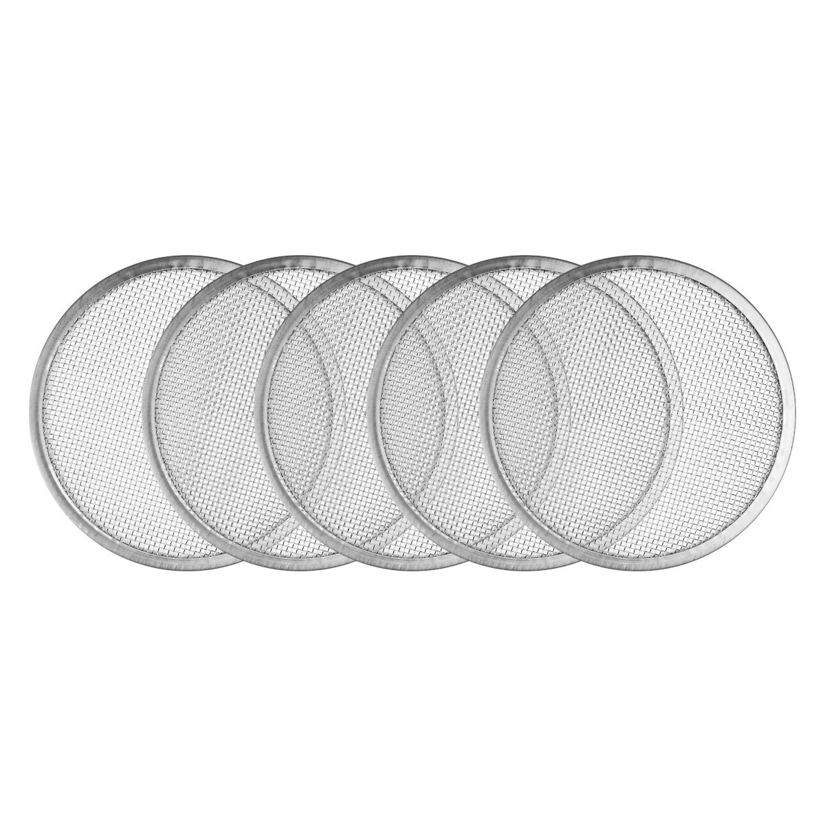 5pcs Seed Sprouting Strainer Canning Mason Jar Mesh Lid Filter Screen to Sift Flour Powdered to Sift Flour for Mason Canning Jar