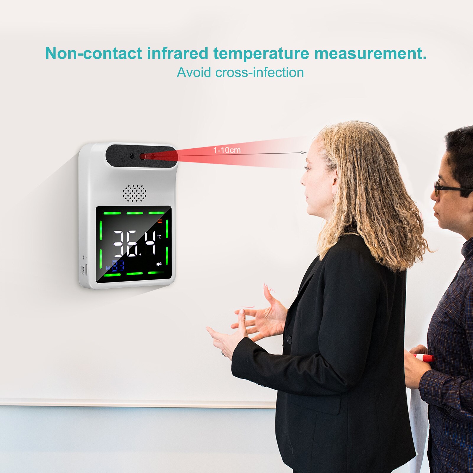 Touchless IR Thermometer BT Funtion °C/°F Body/Object Mode Temperature Aalrm /Temperature Compensation Can Be Set Voice on/off