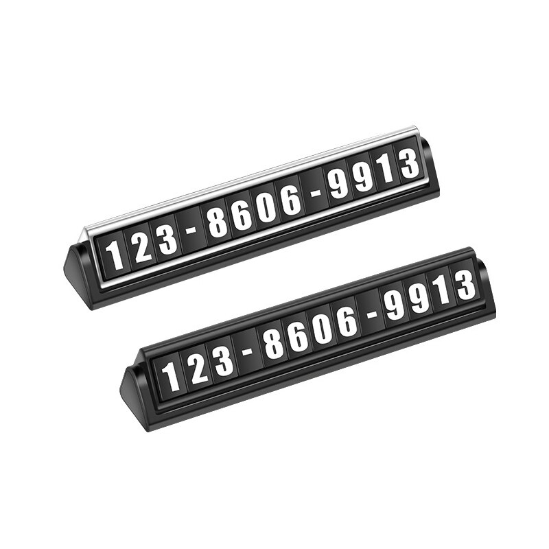 Auto lichtgevende telefoonnummer plaat stickers nachtlampje stijl tijdelijke kaart plaat telefoonnummer kaart parkeerkaart