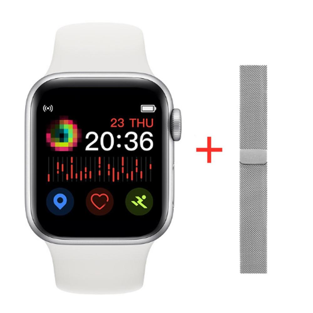 IWO 10 IWO 11 X6 IWO 1:1 Bluetooth Smartwatch Relógio Inteligente de Freqüência Cardíaca Relógios Horas para IOS Iphone 6 6S 7 8 9 X Max Samsung Xiaomi: White Set Watch