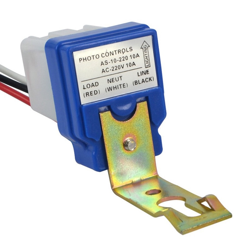Automatic On Off Photocell Street Light Switch Electrical Switch DC AC 220V 50-60Hz 10A Photo Control Photoswitch Sensor