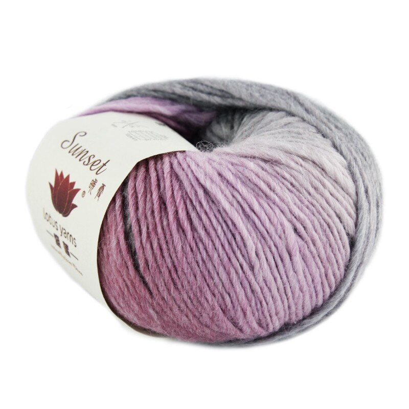 50g merino uld garn regnbue garn hanks til håndstrik og hækling