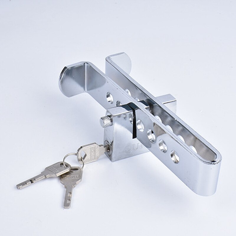 Car Clutch Lock Universal Auto 8 Holes Brake Pedal Lock Throttle Accelerator Security Steel Stainless Anti-Theft Tool Pedal Lock