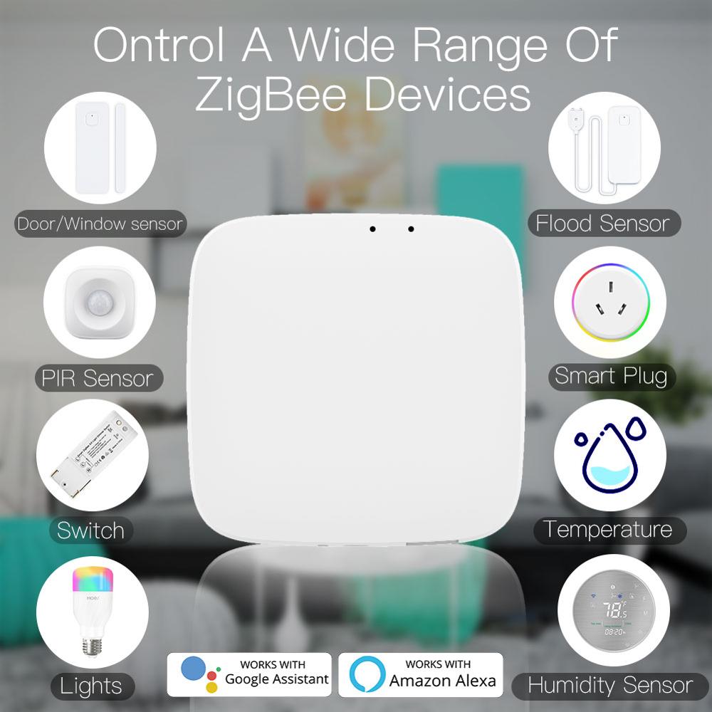 Smart Life App Control DIY Tuya Zigbee Gateway Zigbee Home Bridge Hub With Alex Voice Control