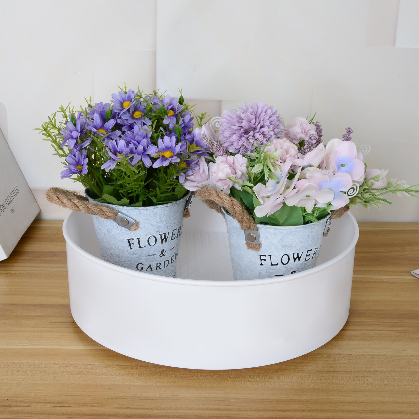 360 Rotating Storage Tray Kitchen Spice Jar Food Snack Tray Home Seasoning Spice Racks Organizer Multifunctional Storage Plate