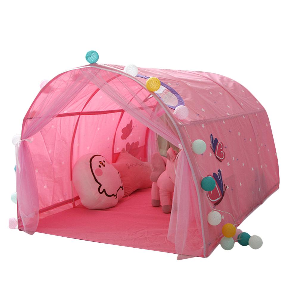 Kinderen Bed Tent Spel Huis Baby Thuis Tent Jongen Meisje Veilig Huis Tunnel Tent Meisjes Roze Baby Tent carpas Infantiles