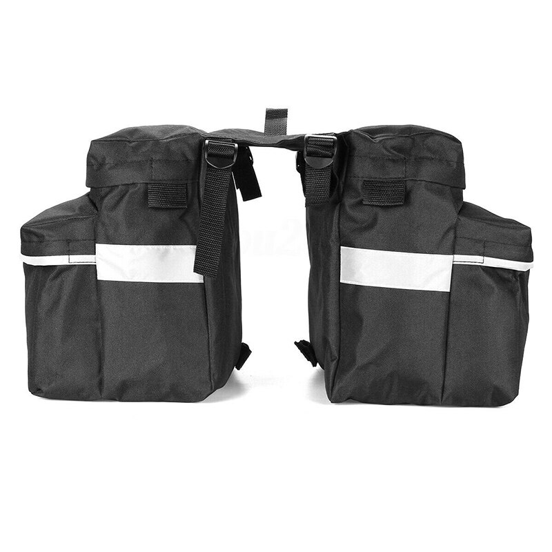 Motorcycle Scooter ATV Waterproof Saddlebags Saddle Swingarm Side Bag Rear Bag