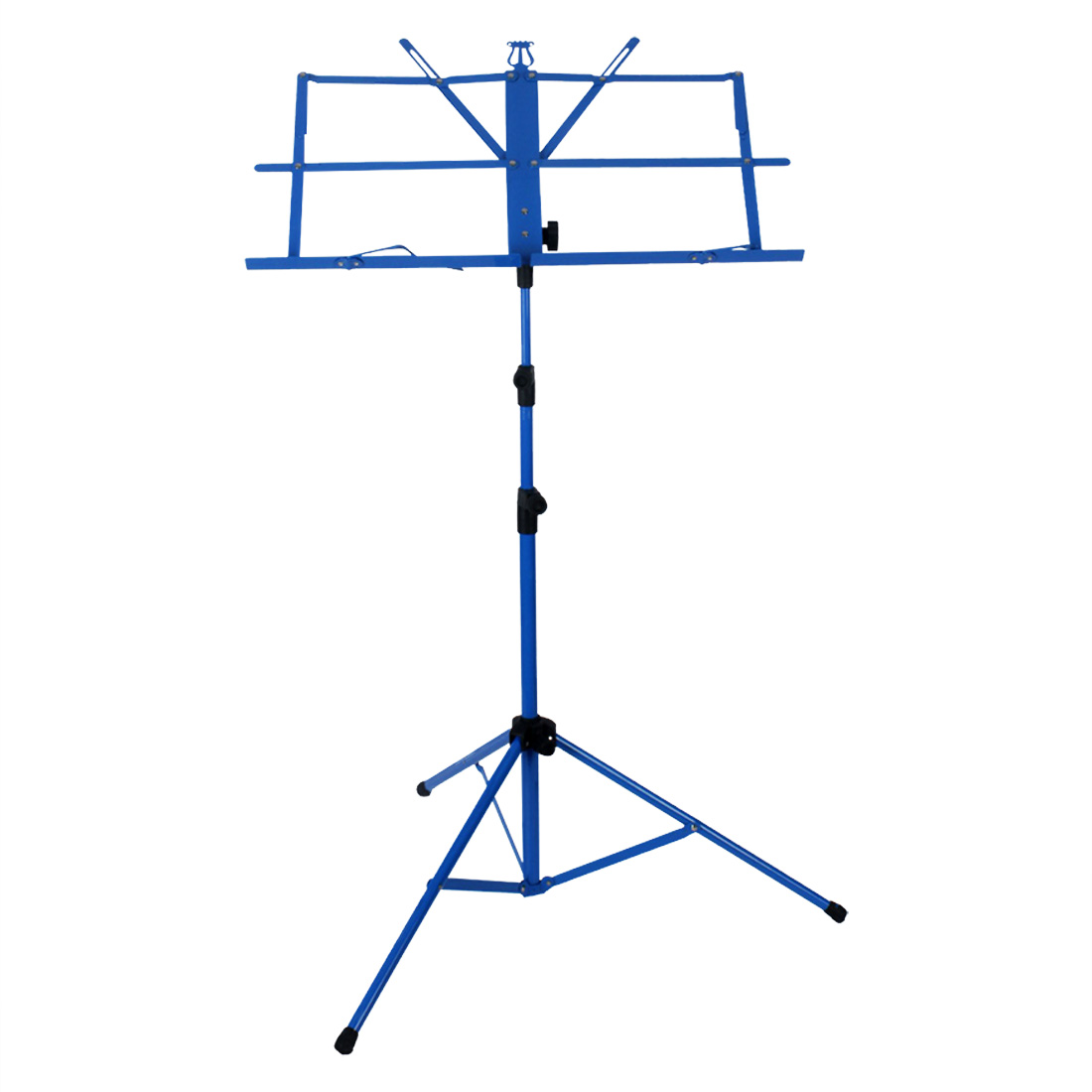 Trépied pliable pour partitions de musique, support réglable en acier inoxydable, accessoire universel pour Instrument de musique avec sac: Rouge