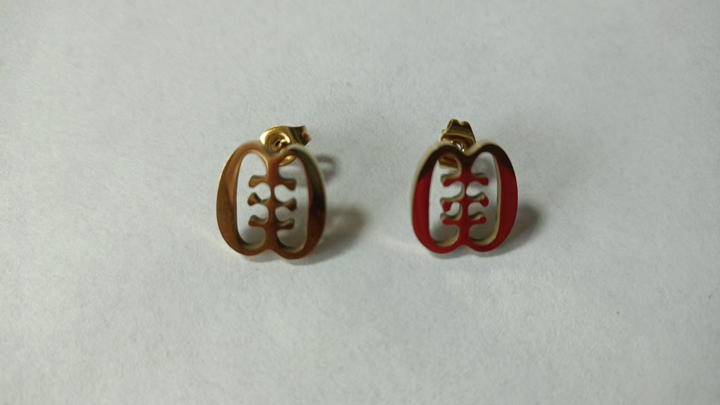 Charms brugerdefinerede afrikanske adinkra symboler vedhæng øreringe til kvinder gye nyame rustfrit stål charme etniske smykker ghanesiske