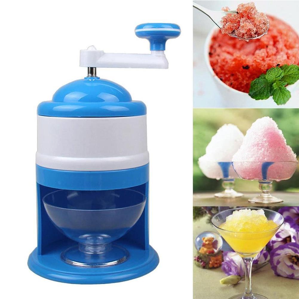 1PC Mini hand-crushed ice machine home ice-cream machine Crusher hand-cranked ice Ice grinder Shaver cotton children's J8U5