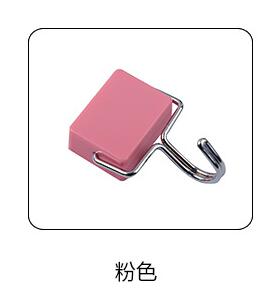, Strong Magnetic key hooks refrigerator asingle metal + ABS plastic powerful magnets storage hooks: Pink