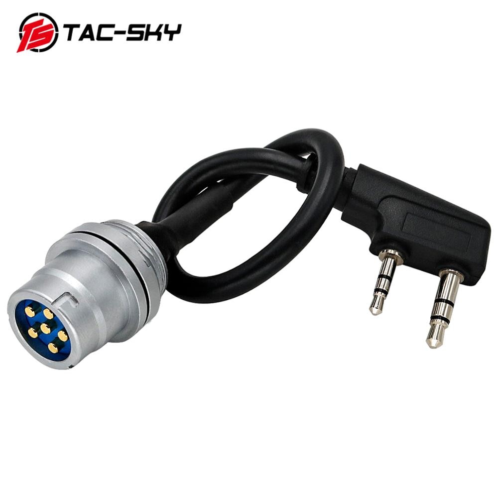 TAC-SKY AN/PRC 148 152 152A walkie-talkie DIY conector U 283 U-283/U adaptador de enchufe de 6 pines a kenwood