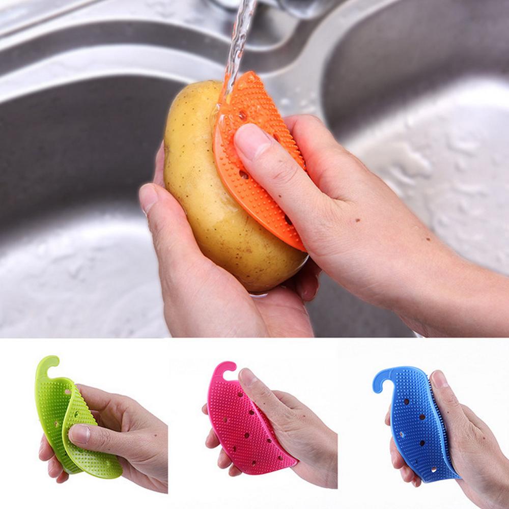Multi-functional Protect Hand Dirt Clean Brushes Easy Cleaning Tools Potato Scrubber Fruit Accessories Kitchen Gadgets 1 pcs