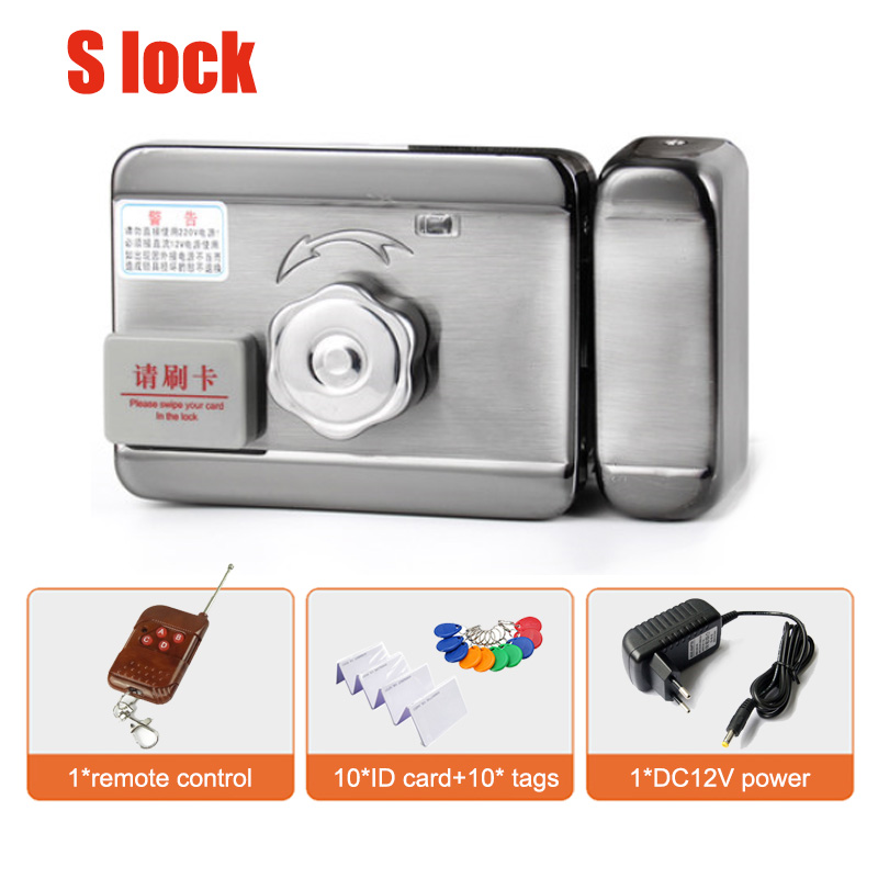 Smart ID Deur & gate lock kasteel Toegangscontrole Elektronische geïntegreerde RFID Deur Velg lock RFID reader voor thuis: S kit8
