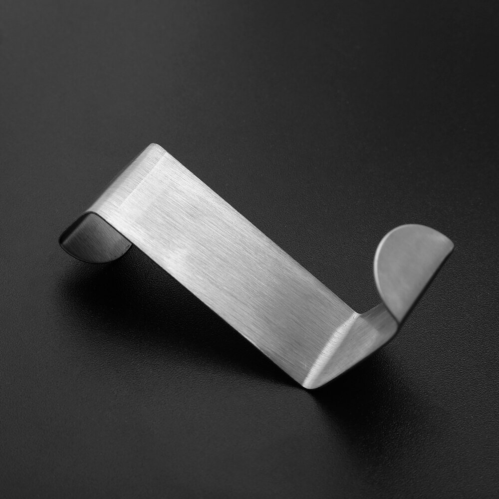 Gancho de almacenamiento de acero inoxidable para el hogar, colgador de 2 piezas para ducha sobre la puerta, para baño, cocina