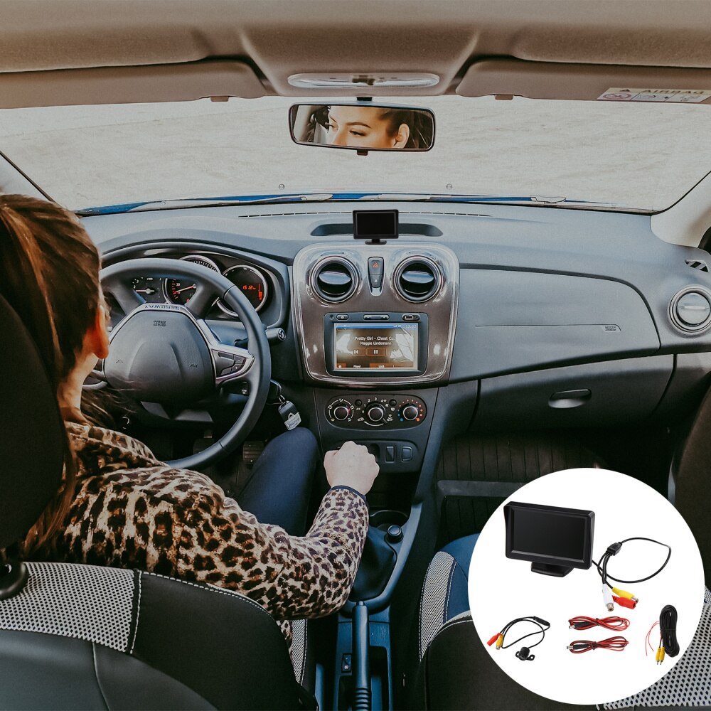 1 Set Car Rear View Camera and Monitor Auto Reversing Tools Car Supplies