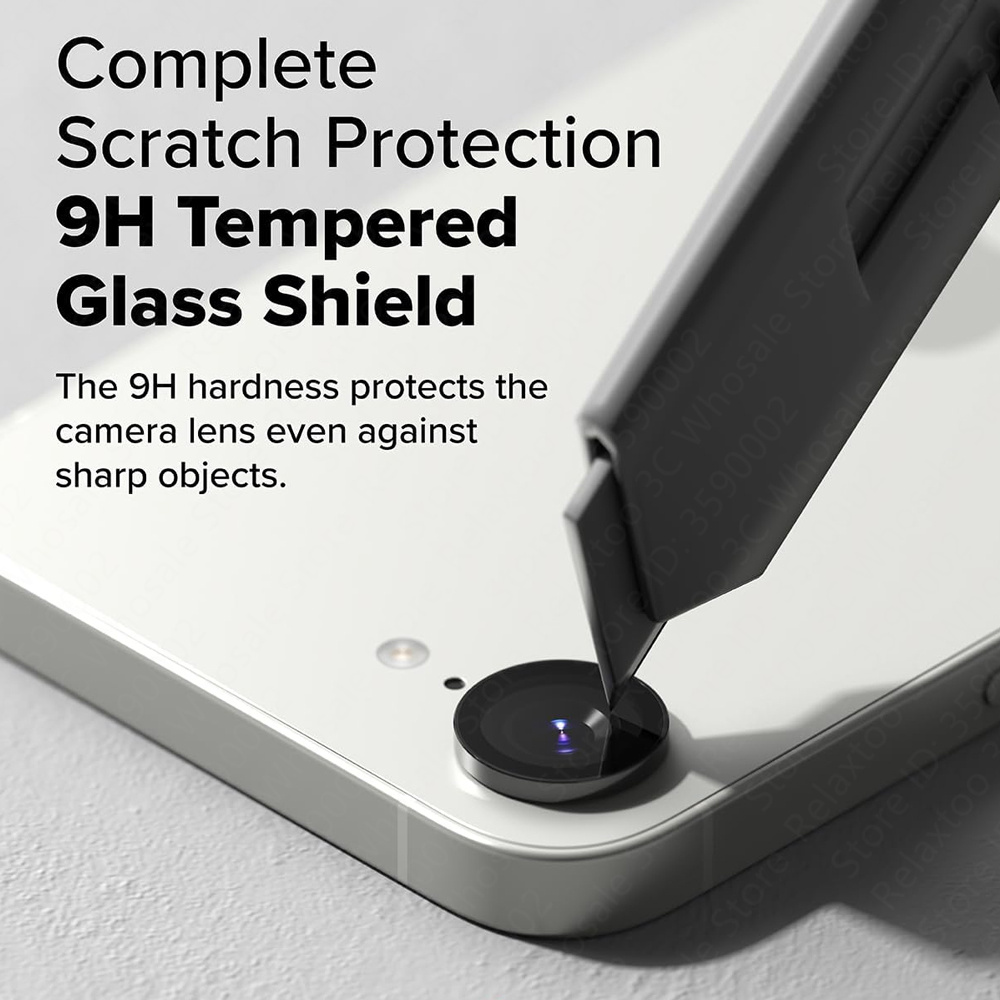 Protector de lente de cámara para Apple iPhone 16e, anillo de Metal, Protector de pantalla de lente de vidrio templado, accesorios para iPhone 16 e 16e