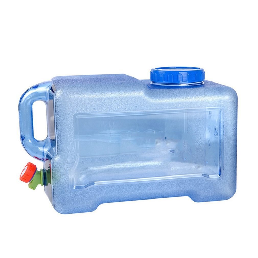 Camping Water Bucket Water Canister Drinking Bucket Water Container Storage For Camping Outdoor Self-driving 5/8/12L With Faucet: blue 12L