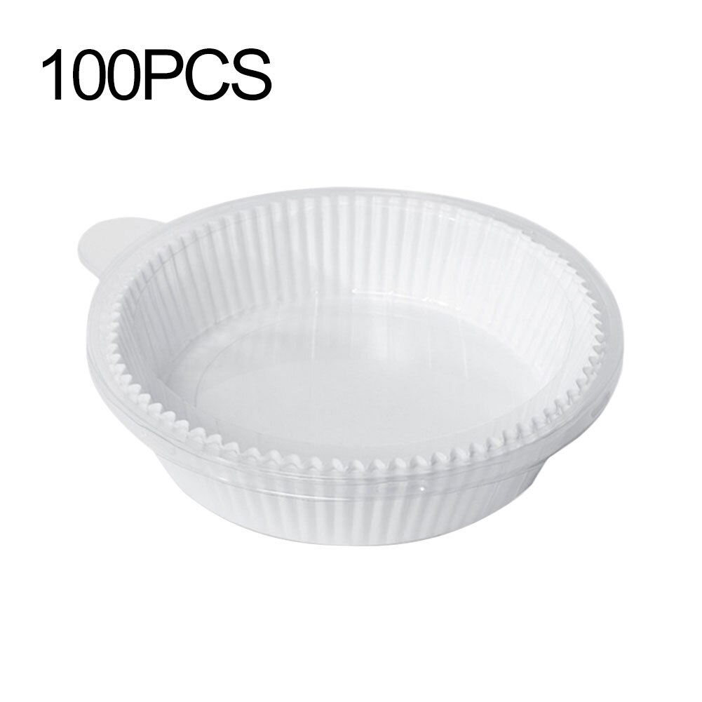 100pcs Fryer Paper Tray Air Fryer Special Paper Food Grade Pad Oil Paper Round Fryer Paper Tray Microwave Oven Steamer