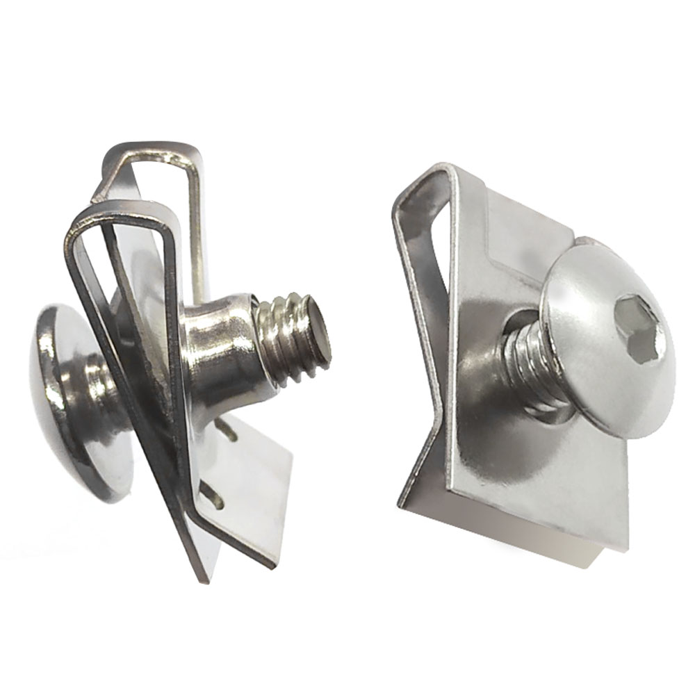 10 sets M6/M5/M4 Stainless Steel U Type Clips Thread 5mm 6mm 4mm Reed Nuts and Bolts Screws for Car Motorcycle Scooter ATV