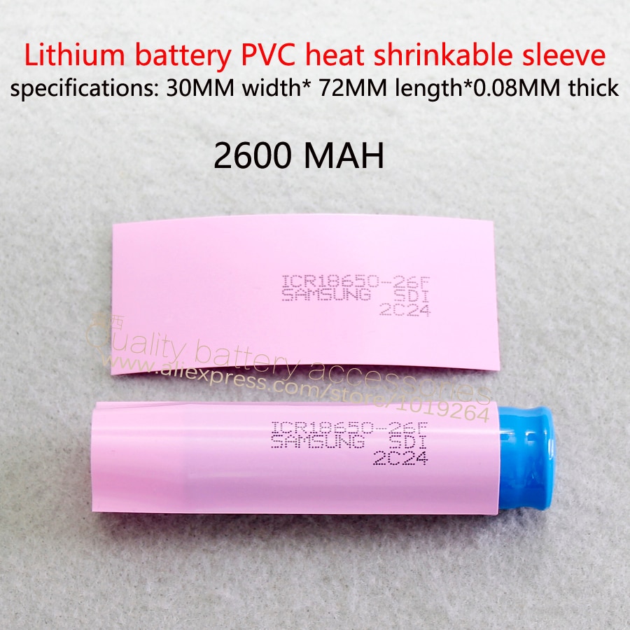 18650 Lithium Batterij Thermische Plastic Buis Mobiele Huid Mobiele Membraan Pvc Warmtekrimpbare Behuizing Warmtekrimpbare Buis 18650 Mobiele Me