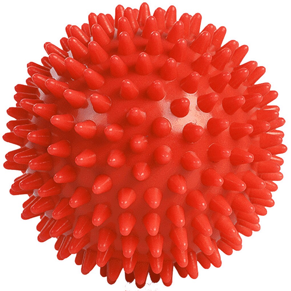Spiky Fitness PVC Hand Massage Ball Trigger Point Sport Fitness Roller Portable Yoga Ball Hedgehog Sensory Training Grip Ball: Blue