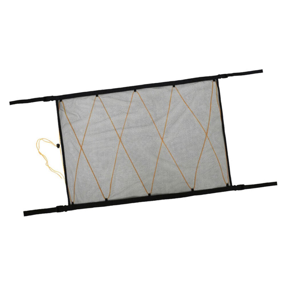 90 * 65cm bilars taknät elastiskt svart tak lastficka mesh förvaringsväska arrangör utomhustillbehör för skåpbil lastbil