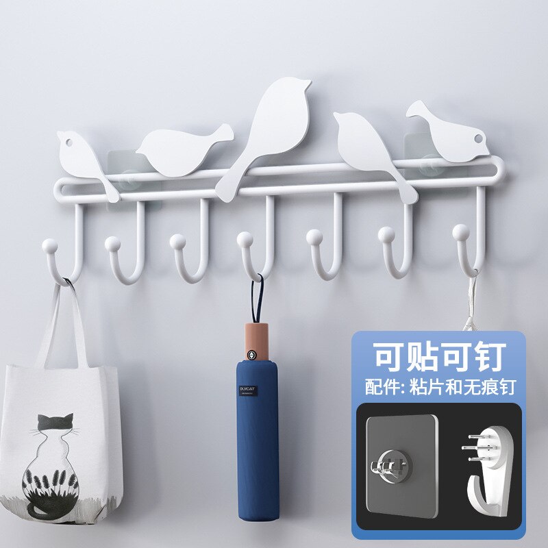 Self Adhesive Hooks Cat Bird Squirrel Pattern Storage Holder for Bathroom Kitchen Hanger Iron Wall Hanging Door Coat Racks: 07