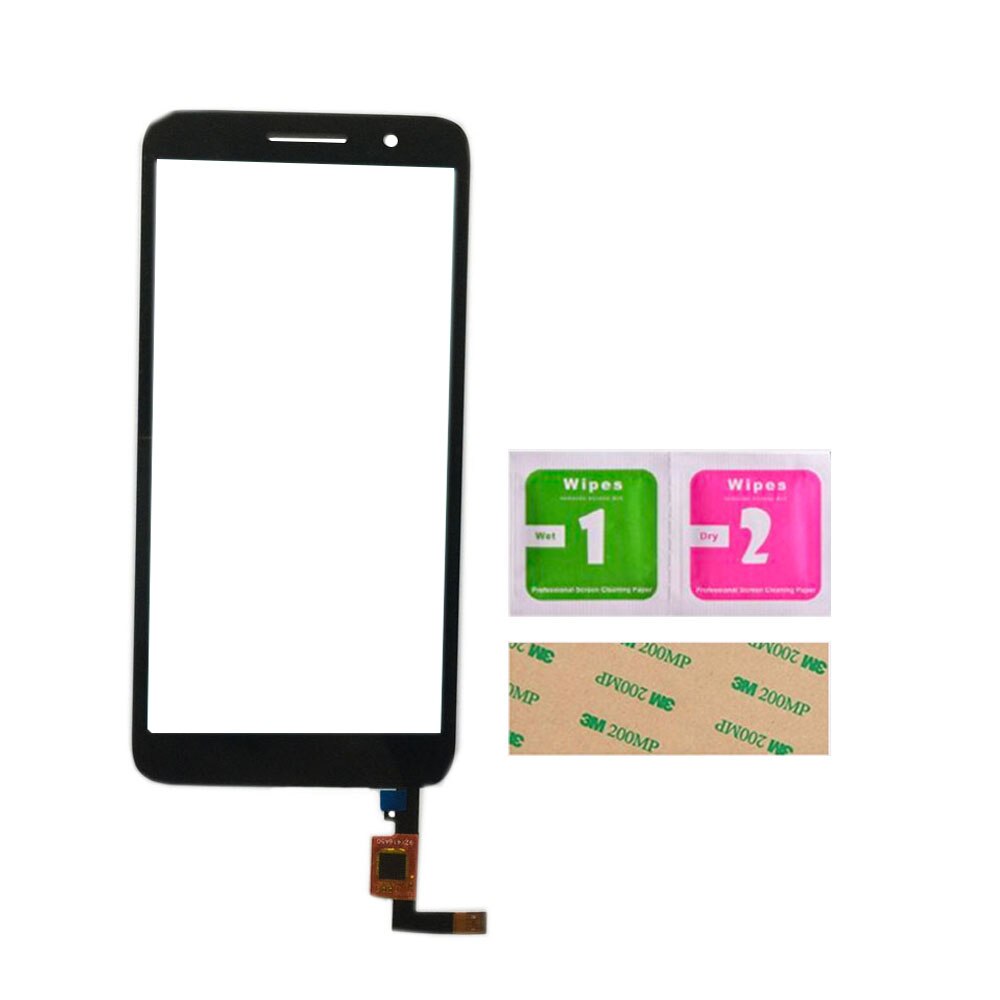 Touchscreen Digitizer Tafel Für Alcatel 1 5033 5033D 5033X 5033Y 5033A 5033J TouchScreen Sensor Werkzeug 3M Kleber Tücher berühren: schwarz nein Tools