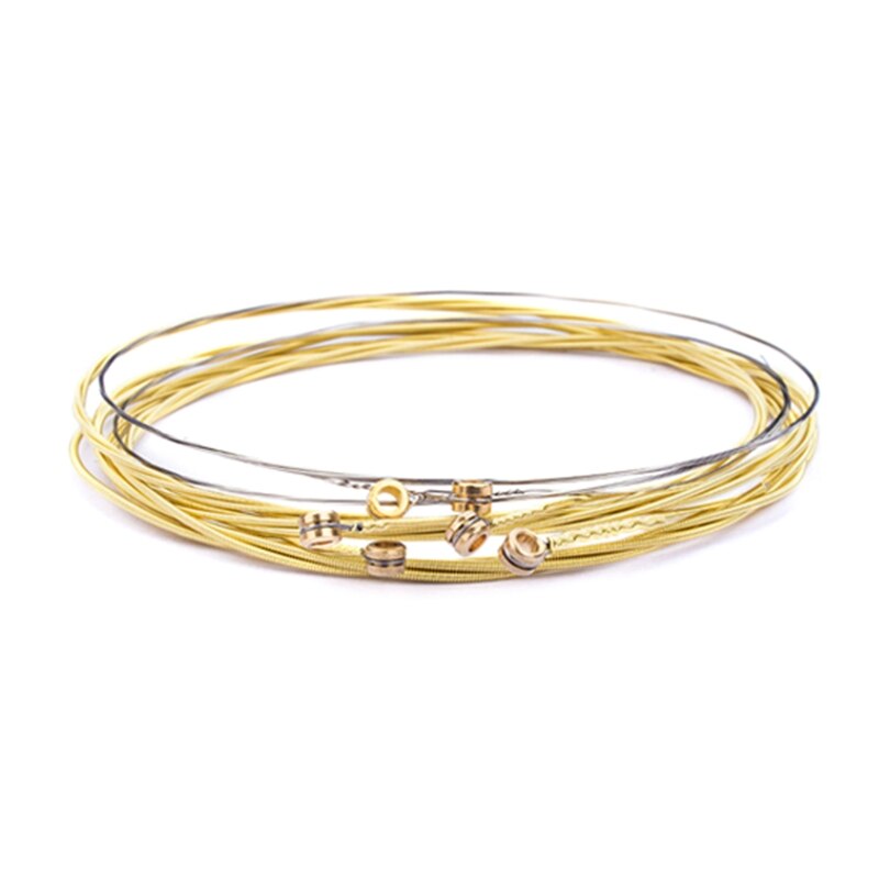 2022 6 Pieces Classic Guitar Strings Steel Wire Classic Acoustic Folk Guitar Parts: Brass string