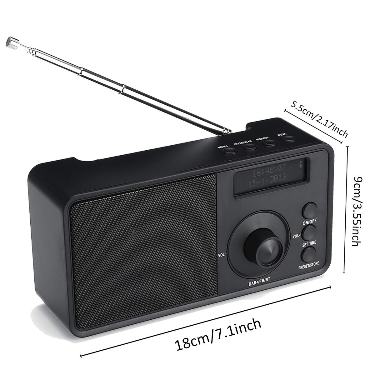 Portable DAB DAB+FM Digital Radio Player Receiver ... – Grandado