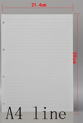 A4 B5 45 sheets monthly/weekly/TO DO filofax paper, planner papers refills, A4 Engineering drawing paper: A4 Lined