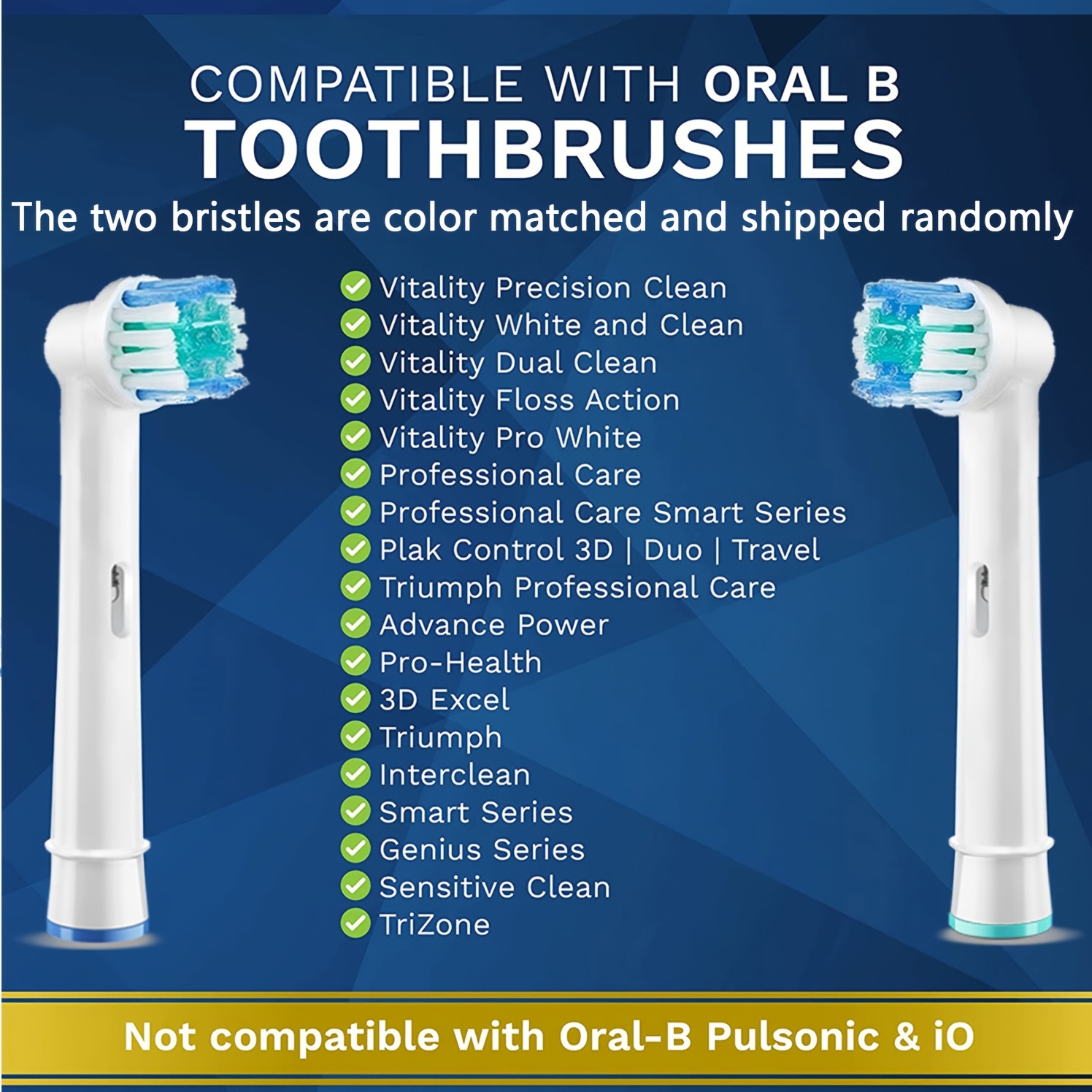 16pcs Oral B Electric Toothbrush Replacement Heads - Superior Clean and Comfortable Brushing Experience