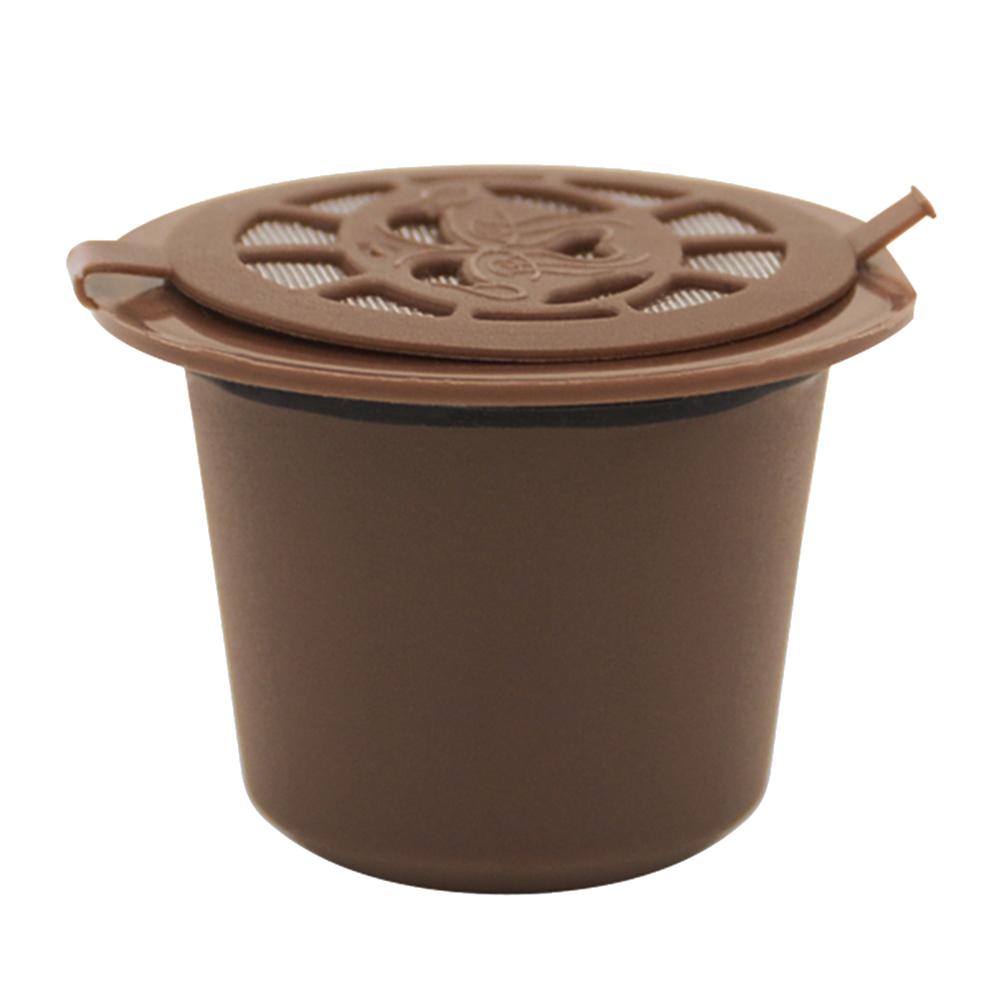 Hervulbare herbruikbare nespresso koffie capsule met 1pc plastic lepeltjes filter pod voor originele lijn siccsaee filters: 1 stuk / Koffie