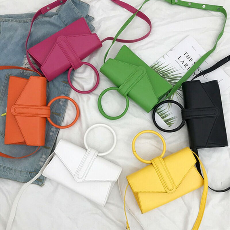 Dames casual pu leren crossbody tas magnetische gesp eenvoudige schoudertas kleine frisse messenger bag dames crossbody tas