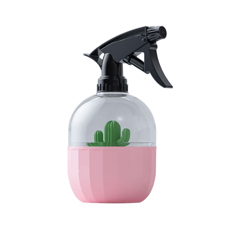 Bouteille de pulvérisation Cactus 500ml, Portable, brumisateur vide, buse de pulvérisation réglable pour pression manuelle, plantes domestiques: Pink